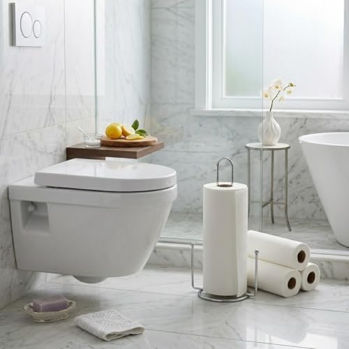 Metal Kağıt Havluluk ve Peçetelik Standı – Mutfak ve Banyo için Rulo Havlu Tutucu, Tezgah Üstü Kağıt Havlu ve Peçete Organizer - Görsel 3