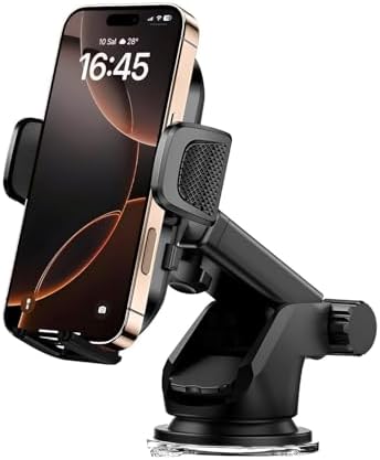 Otomatik Klipsli Araba Telefon Tutucu Cam Ve Torpido için Yüksek Kalite Yapışkan, Ayarlanabilir Yükseklik ve Yakınlık Ergonomik Tasarım - Görsel 3