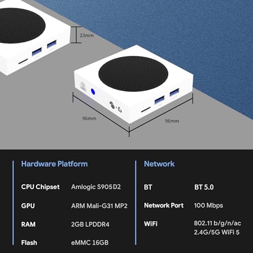 Alternative view of Pell 8K Ultra HD Android 14 TV Box, Amlogic S905D2, 4GB RAM 64GB Depolama, Çift Bant Wi-Fi 6, Bluetooth 5.4, 8K Decoding, Sesli Kumanda ile Akıllı Medya Oynatıcı, Siyah