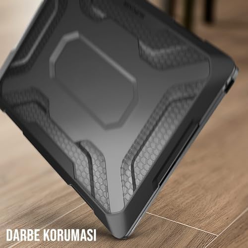Alternative view of Macbook Air Kılıf 13 inç A1932 Modeli için Mac Koruyucu Güçlü ve Çizilmeye Dayanıklı Darbe Emici OutDoorSC 2018-2019 ile Uyumlu Siyah