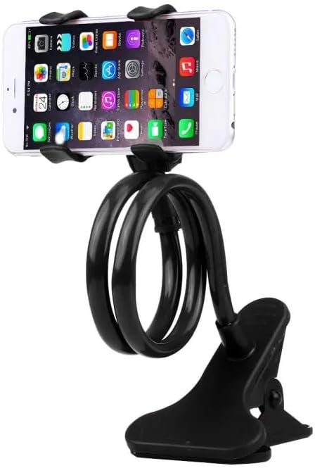 Alternative view of Telefon Tutucu 360 Derece Haraket Edebilen Kelepçeli Montaj, Esnek Kollu Telefon Tutucu, Yatak Odası Masaüstü Ofis Kütüphane Mutfak Kolay Kurulum Esnek ve Güçlü Çok Amaçlı Evrensel Telefon Tutucu