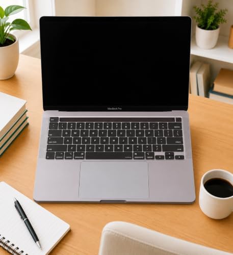 MacBook Pro Klavye Koruyucu US Amerikan Düz Enter – Touch Bar Uyumlu – 13 inç A2251 A2289 A2338 (M1/M2) – 16 inç A2141 – Ultra İnce Siyah - Görsel 3