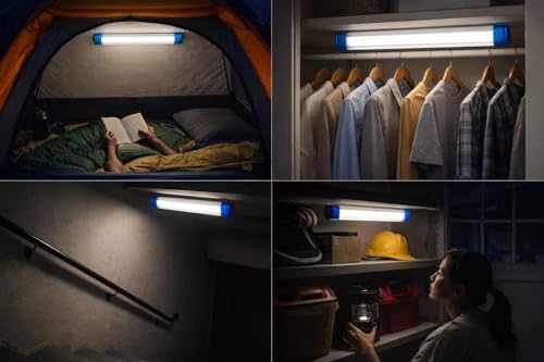 Alternative view of USB Şarjlı LED Dolap Işığı, Manyetik 3 Kademeli Kabin Lambası, Gardırop Mutfak Tezgah Altı Aydınlatma, Kablosuz Montaj, Beyaz Işık, Mıknatıslı Duvar Lambası,Araç Kaput Atdınlatma