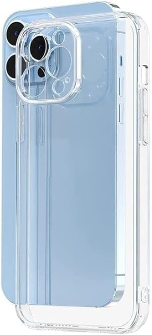 iPhone 13 Pro Uyumlu Şeffaf Kılıf, Kamera Korumalı 13 Pro (6.1'') Şeffaf Silikon Kılıf, Kamera Koruyuculu iPhone 13 Pro Kılıfı