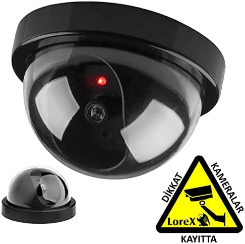 Alternative view of LOREX Robotix RB-SK04 Caydırıcı DOME Kamera + Dikkat Kameralar Kayıtta Etiketi - Sahte Kamera