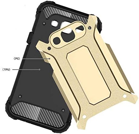 Alternative view of Galaxy J7 ile uyumlu Çİft Katman Koruyucu Crash Military Tank Kılıf - Rose Gold
