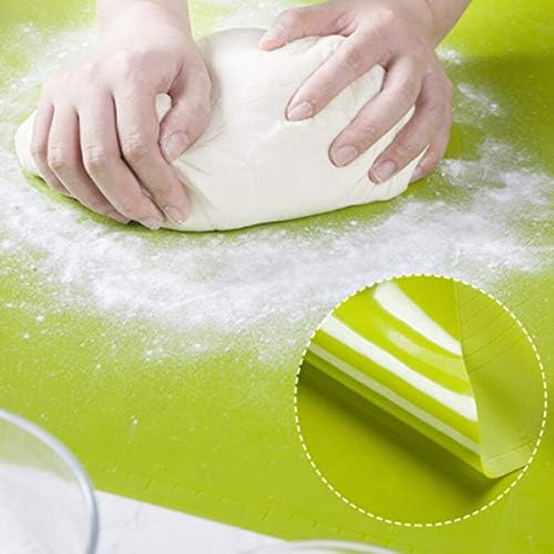Alternative view of 40 * 50 cm Silikon Ölçekli Kullanımı Kolay Hamur Açma Matı Ekmek Mantı Makarna Hamuru Yoğurma Matı