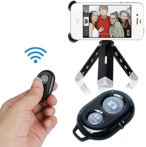 Bluetooth Kablosuz Uzaktan Kumanda İOS Android Uyumlu Kamera Deklanşör Düğmesi Remote Shutter - Görsel 3