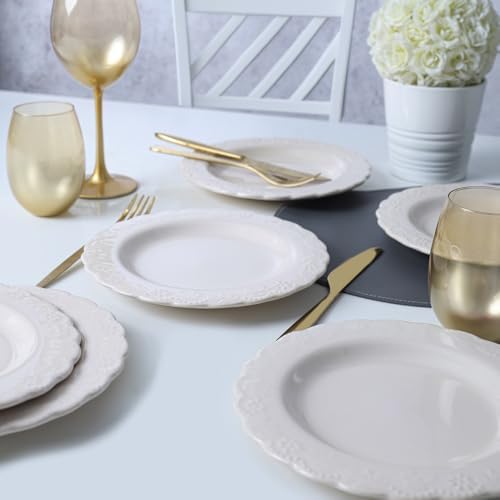 Krem Tango Pasta Tabağı 21 Cm 6 Adet 030
