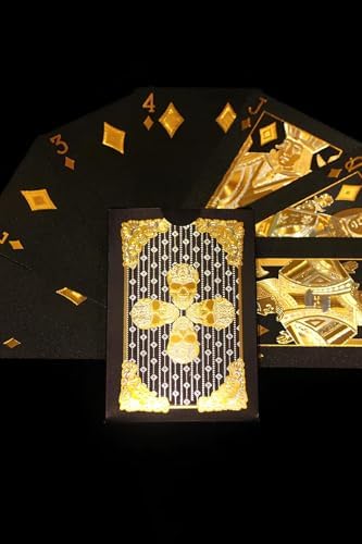 Gold Kurukafa iskambil Kağıdı Kaygan Plastik Su Geçirmez Oyun Kağıdı cin499 - Görsel 3