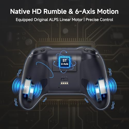MOBAPAD Chitu 2 Pro Controller Siyah Nintendo Switch 2 ve Windows Uyumlu Bluetooth NFC TMR - Görsel 3