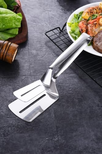Alternative view of Çelik 23 cm Balık Biftek Maşası Et Servis Kepçesi Kaşığı cin875x