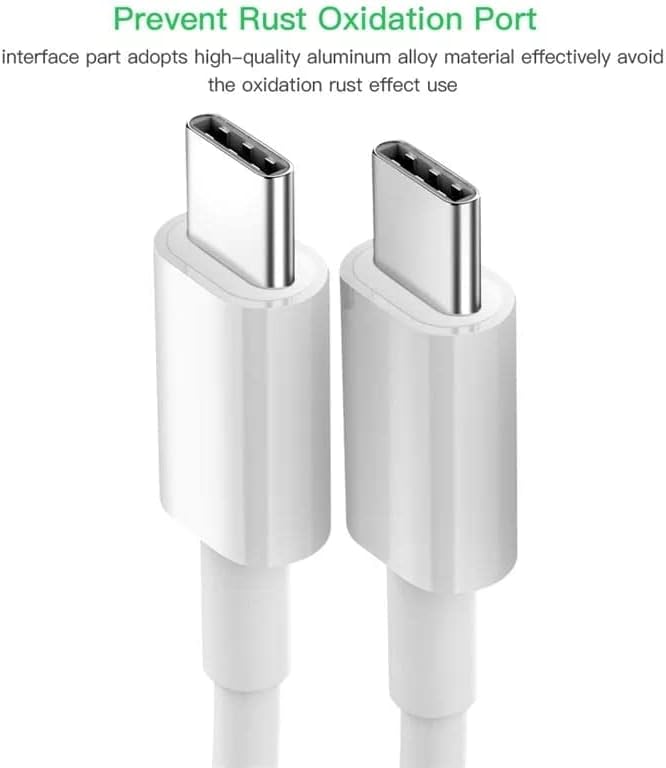 USB C Kablosu Esnek USB C - USB C Şarj Kablosu PD 3.0 iPhone 15 Pro Max Galaxy S23 S22 S21 A54 Pixel 7 iPad Pro 12.9 iPad Mini 6/Air 5 vb. ile uyumludur.