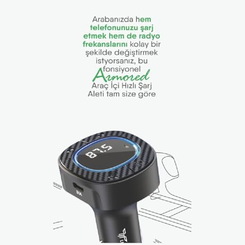 Alternative view of Bluetooth FM Transmitter USB Destekli Araç Şarjı