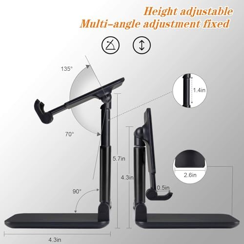 HT-2121 Katlanabilir Telefon ve Tablet Standı Ayarlanabilir Taşınabilir Elektronik Cihaz Standı