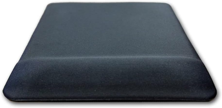 Kare Siyah Bilek Destekli Mouse Pad Ergonomik Kaymaz Taban Oyun ve Ofis için Fare Altlığı Suya Tere Dayanıklı Mouse Pad (2 ADET) - Görsel 3