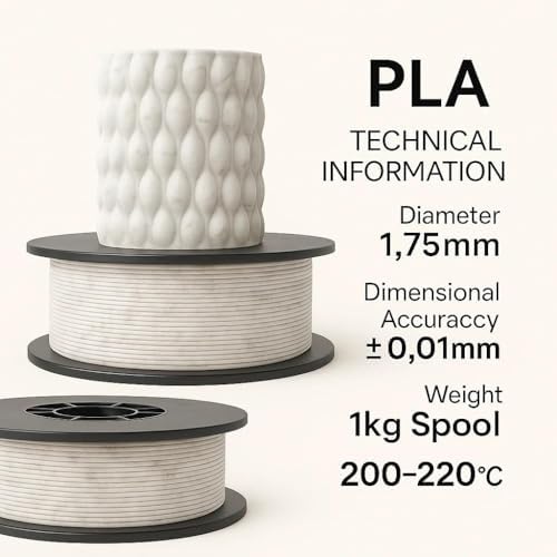 Alternative view of Pla+ Filament 1.75mm 1 Kg - Mermer