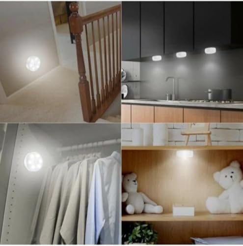 Gece Lambası Hareket Sensörlü Ledli Şarj Edilebilir, Taşınabilir USB Şarjlı Lamba Led Işık - Görsel 3