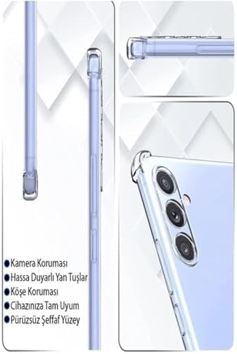 Xiaomi Poco X5 İle Uyumlu Yüksek Kalite Köşe Korumalı Darbe Emici Yapı Şeffaf Silikon Telefon Kılıfı-SR - Görsel 3