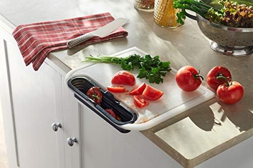 7032 Cut & Catch Cutting Board, White - Görsel 3