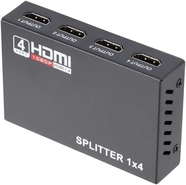 PM-12081 4 PORT HDMI SPLİTTER DAĞITICI 1.4V 1080P 4KX2K HDMI görüntü ve ses kaynağını aynı anda 4 farklı ekrana aktarır için tasarlandı pratik yüksek performans bir görüntü dağıtım cihazıdır. - Görsel 3