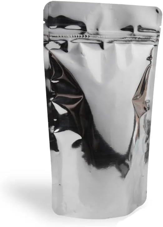 Şeffaf Metalize Doypack Ambalaj Paketi 50’li – Kilitli Stand Up Pouch Gıda Saklama ve Paketleme Poşeti (11 × 18,5 CM) - Görsel 3