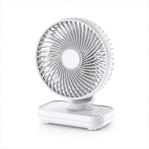 Alternative view of YK Şarjlı Masaüstü Vantilatör USB Type-C – 4 Kademeli Hız, Sessiz Çalışma, Taşınabilir Mini Fan, Uzun Batarya, 90° Ayarlanabilir Başlık, Ofis Ev Kullanım Fan Vantilatör