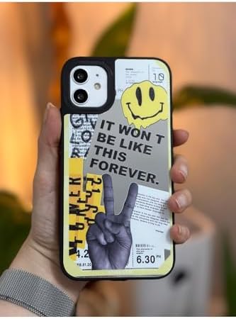 Iphone 11 ile Uyumlu Aynalı Darbe Önleyici Kamera Korumalı Silikon Kılıf - Görsel 3
