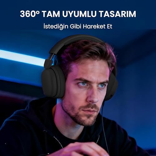 Alternative view of Aula G7 PRO Tri Mode Kablosuz RGB Gaming Mikrofonlu Oyuncu Kulaklığı 7.1 Surround Ses 40mm Driver Düşük Gecikme E-Spor Kulaklık Beyaz