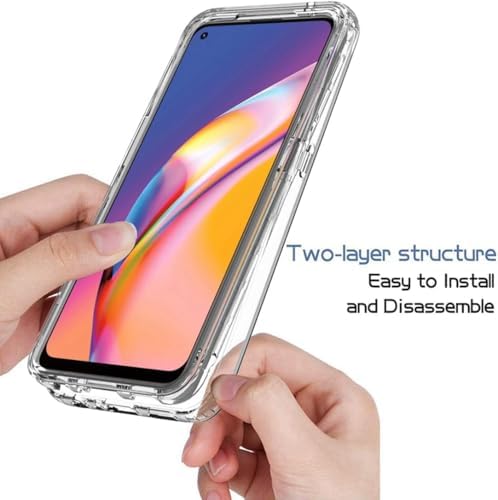 ile uyumlu Şeffaf Clear Silikon Yüksek Kalite Darbeye Dayanıklı Şık Telefon Kılıfı (Oppo Reno 5 Lite) - Görsel 3
