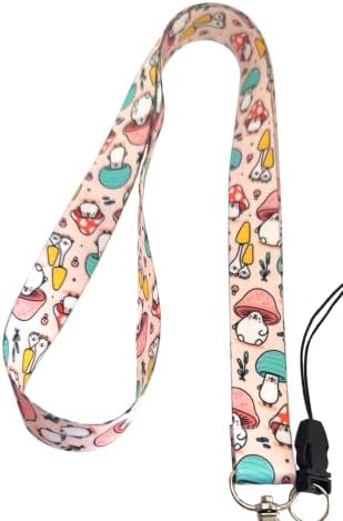 Alternative view of Mantar Desenli Boyun ipi Telefon Askısı Lanyard