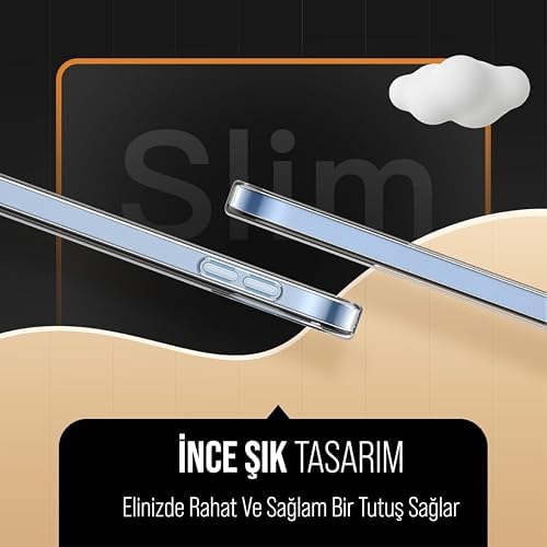 APPLE ile uyumlu 11 inç iPad (A16) / iPad Air 10.9 inç/iPad 10.Nesil 10.9 Kılıf Şeffaf Silikon Arka Kapak