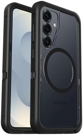 Defender Serisi XT Şeffaf Kılıf Mıknatıslı Galaxy S25 için, Darbeye dayanıklı, Düşmeye dayanıklı, Ultra Sağlam, Koruyucu Kılıf, Askeri Standartlara Göre 7x Test Edildi, Şeffaf/Siyah - Görsel 3