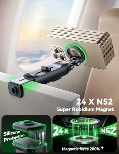 MagSafe Cep Telefonu Tutucu, Uçak, All-in-1 Seyahat Cihazı, 360° Dönebilir, Uzatılabilir Selfie Çubuğu, Tripod ve Uzaktan Kumandalı, Cep Telefonu Standı, iPhone, , Android Akıllı