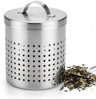 2'li Büyük Boy Metal Çay Süzgeci Seti (7 x 6.5 cm) - Paslanmaz Çelik Demlik ve Kupa Filtresi (2 Adet) - Görsel 3