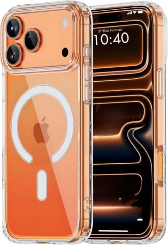MADNOVA Apple iPhone 17 Pro Serisi için iPhone Şeffaf Kılıf Kamera Korumalı Magsafe ile Uyumlu Şeffaf Kılıf - Görsel 3