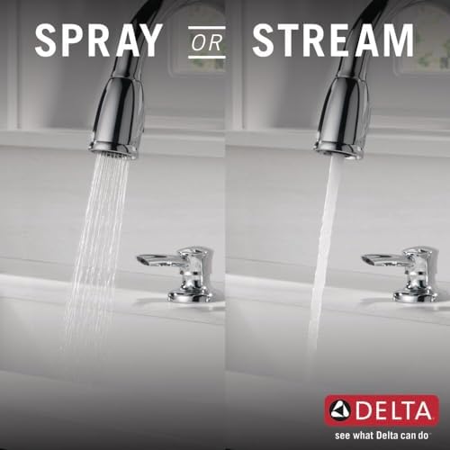 Delta 16970-sd-dst Single Griff Pull-Down-Mutfak Armatürü Sabunluklu, Krom