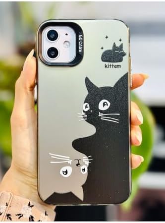 Iphone 11 ile Uyumlu (12 Görünümlü) KÖŞELİ Parmak İzi Bırakmaz Baskılı Metalik ELECTRO Silikon Kılıf - Görsel 2