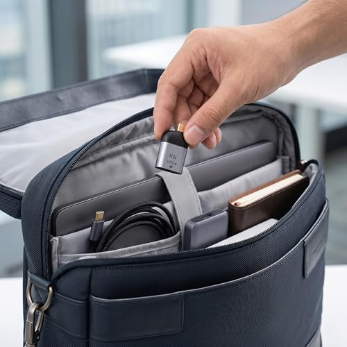 Type-C to DisplayPort 1.4 Çevirici Mini Adaptör - 8K'ya Kadar Destek - USB-C'den DP Görüntü Dönüştürücü - Alüminyum Gövde - Laptop Tablet Telefon Uyumlu - Tak Çalıştır - Görsel 3