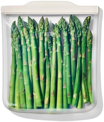 Silicone Reusable Bag Half Gallon Bag (64 oz) - Oat