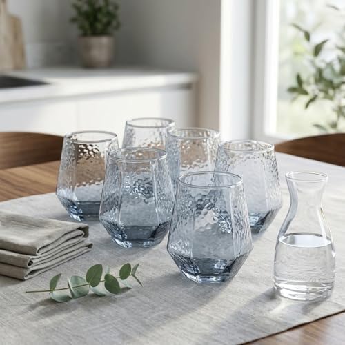 6 Adet Cam Bardak Seti - Sade ve Modern Tasarımlı, Ekstra Berrak Su, 6'lı Meşrubat ve Kahve Bardağı Takımı (310 ml) - Görsel 3