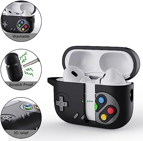 Airpods 3.Nesil ile uyumlu Kulaklık Kılıfı Yumuşak Soft Dokunuş Retro Görünümlü Nint-endo - Görsel 2