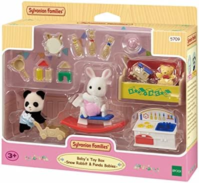 Sylvanian Families Epoch ESF5709 Tavşan ve Panda Bebeğin Oyun Odası Oyuncak - Görsel 3
