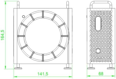 Mac mini M4 / M4 Pro Uyumlu Dikey Stant PVC TPU Koruma Kılıfı | Hafif Plastik Gövde, Havalandırmalı Tasarım, Ayaklı Stand, Çizik & Darbe Koruma Gümüş - Görsel 3