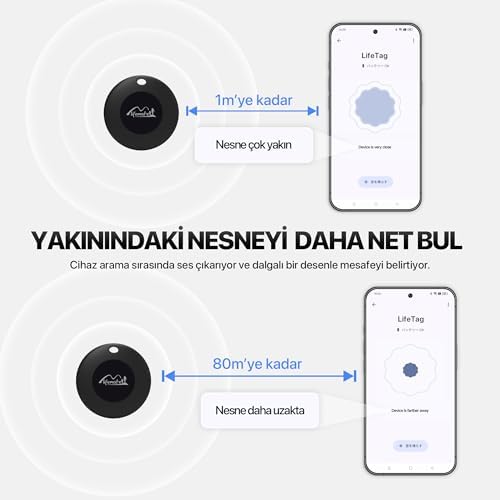 Lifemate Lifetag Android ile Uyumlu Smart Tag Google için Lisanslı Akıllı Takip Cihazı - Siyah (SADECE ANDROID ILE UYUMLUDUR) - Görsel 3