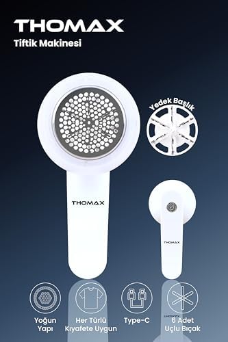 Alternative view of Thomax Şarjlı 6 Bıçaklı Tüy Toplayıcı Ve Tiftik Temizleme Makinesi Ekstra Yedek Bıçaklı