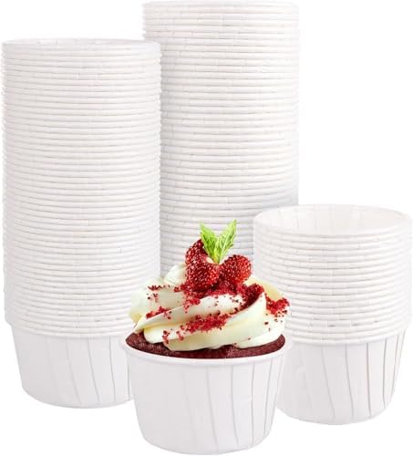 50'li Beyaz Muffin Kek Kalıbı, Kek Kapsülü Cupcake Kalıbı, Airfryer Uyumlu