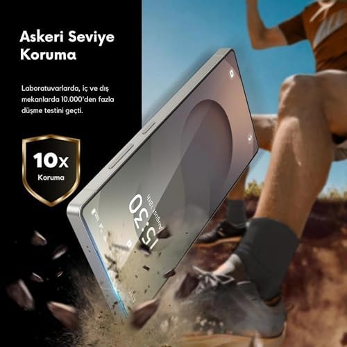 Tam Kaplayan Hayalet Parmak İzi Bırakmayan Safir Ekran Koruyucu Cam, S24 Ultra İle Uyumlu - Görsel 3