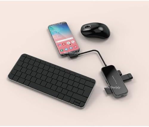 8-in-1 USB-C Hub Çoklayıcı | 100W PD, 4K HDMI, Qi Kablosuz Şarj | MacBook Uyumlu Premium USB-C Hub Siyah