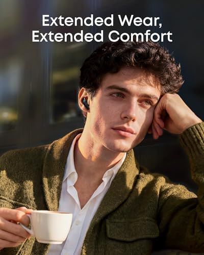 Soundcore Liberty Buds Bluetooth Kulaklık, Yarı Kulak İçi Tasarım, Gerçek Zamanlı Uyarlanabilir Gürültü Engelleme, Hızlı Şarj, Çeviri, 30 Saat Çalma Süresi, Siyah - D1200